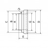 SMS plain part with groove - 316L - Aseptic fitting - SOFRA-INOX