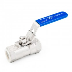 One-piece female-female ball valve in stainless steel 316, reduced passage - SOFRA-INOX