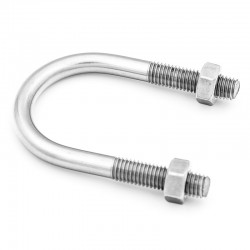 ISO threaded stirrup - stainless steel 304 - pipe support - SOFRA INOX