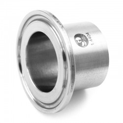 ISO 28.6mm/35mm long clamp ferrule machined in 316L /1.4404 DESP : SOFRA INOX