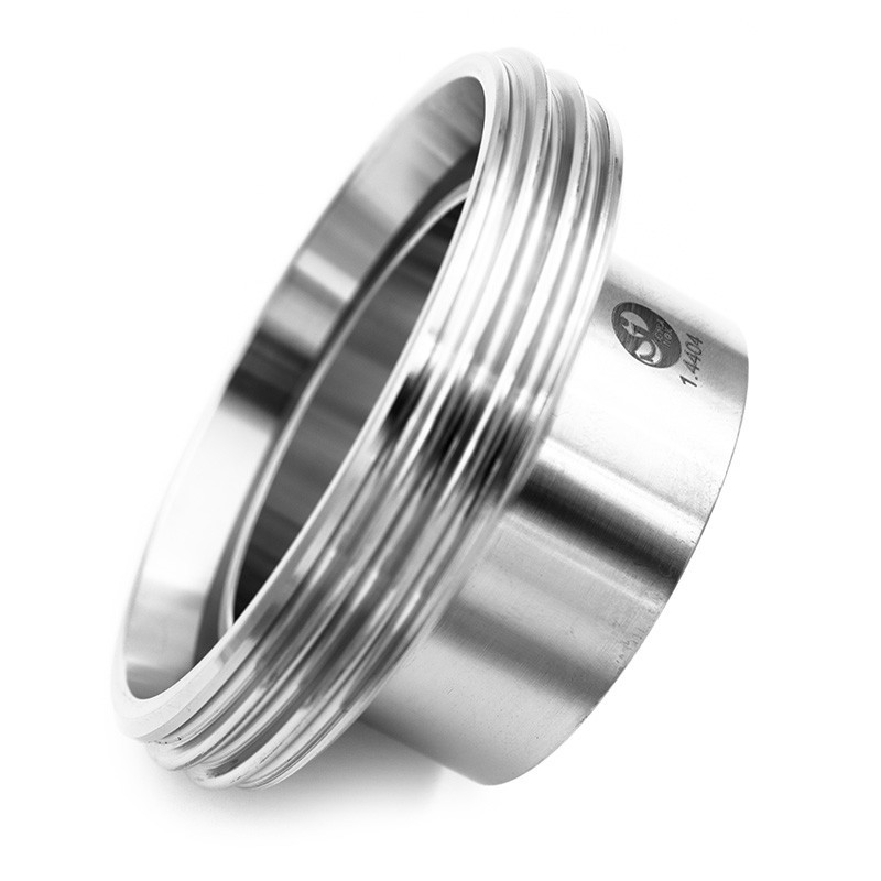 DIN 11851 Threaded part  stainless steel 316L, French manufacture - SOFRA INOX