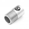 Gas cylindrical male thread - stainless steel 316L (1.4404) - EN 10217-7- SOFRA INOX