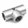 Welded female tee - cylindrical gas thread - stainless steel 316L - SOFRA INOX