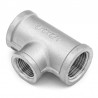 Reduced Tee Female - Gas thread - Stainless steel piping accessory 316 - SOFRA-INOX