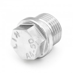 Hexagon head male cap with shoulder DIN 910 - gas thread - stainless steel 316 