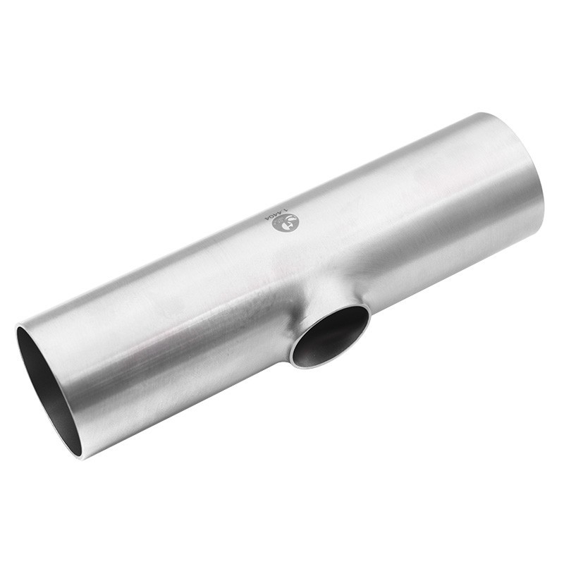 SMS reduced extuded tee - 316L stainless steel - SOFRA INOX