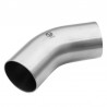 SMS bend 45° 1D APD made of 316L stainless steel - SOFRA INOX