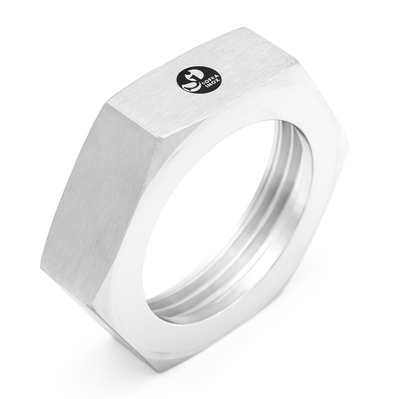 Hexagonal nut IDF in stainless steel 304 for dairy connection - SOFRA INOX