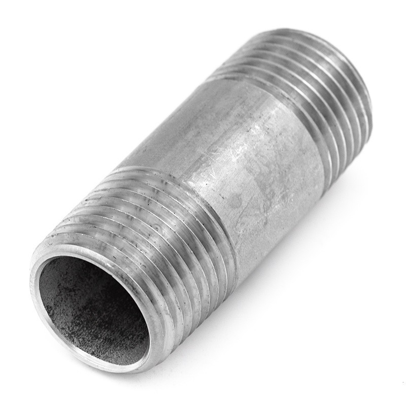 Cylindrical pipe with gas thread - stainless steel 316 - DN 8 to DN 100 - SOFRA-INOX