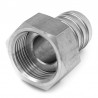 Swivel nut with gas thread and grooved end - stainless steel 316L - SOFRA-INOX