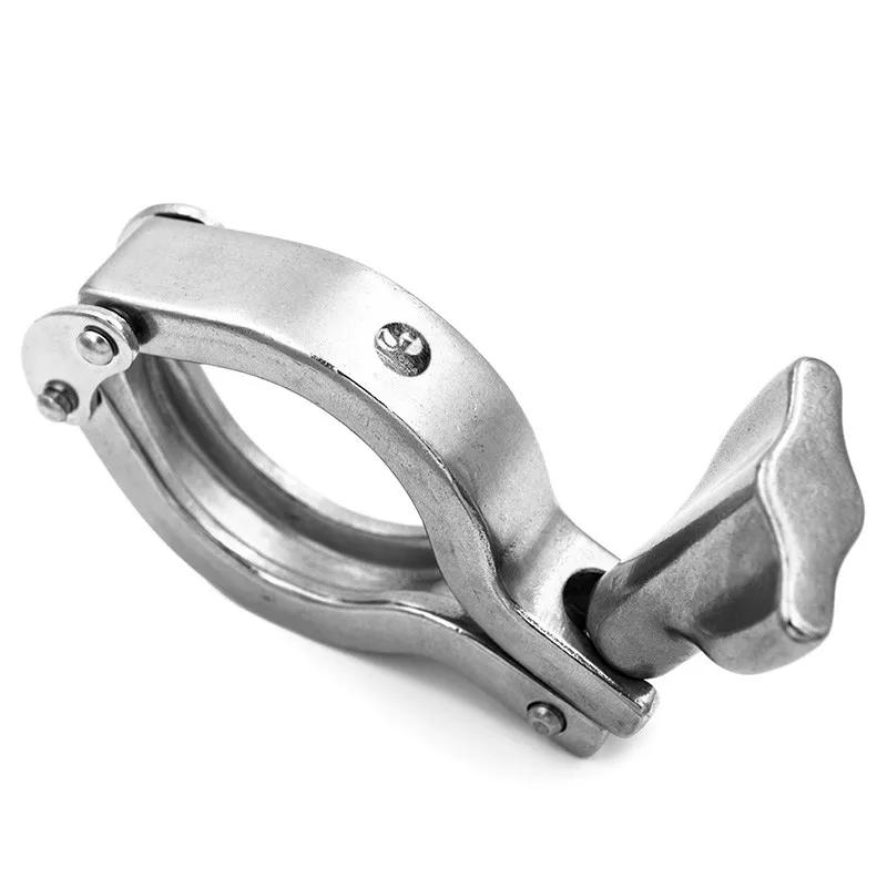 Collier Clamp en inox 304 avec écrou non débouchant pour raccord Clamp norme SMS