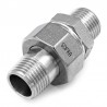 3 pieces Union Fitting - Male Male - Octogonal nut - Gas thread - M6L Series - SOFRA INOX