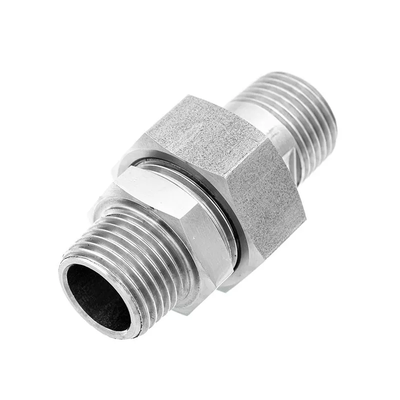 3 pieces Union Fitting - Male Male - Hexagonal nut - Gas thread - AL Series - SOFRA INOX