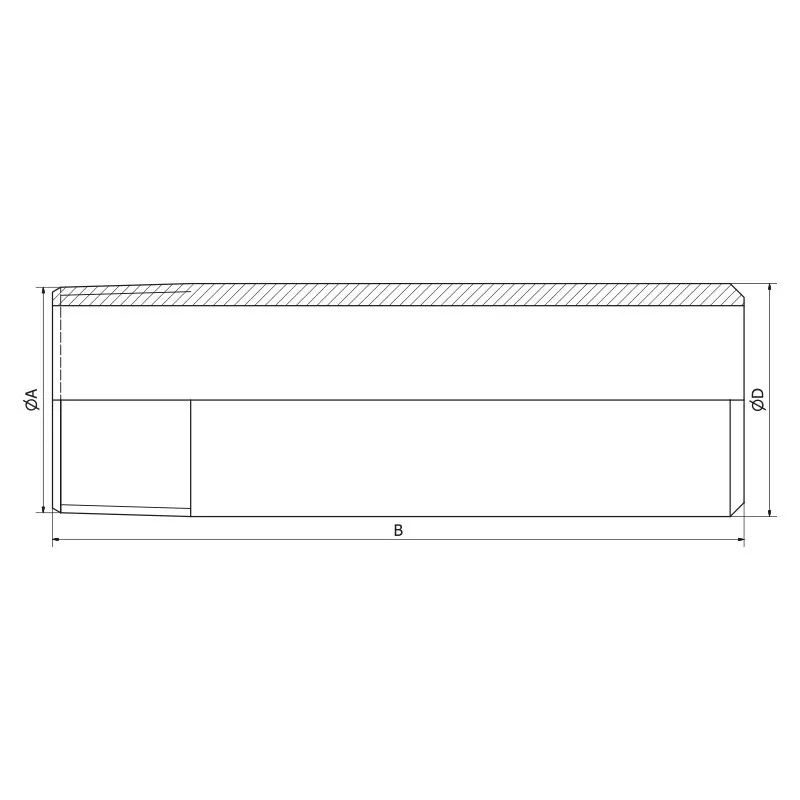 Embout Mâle 100 mm 316L - Filetage NPT - inox 316L - SOFRA INOX