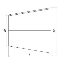 Réduction concentrique Macon SPD - 304L