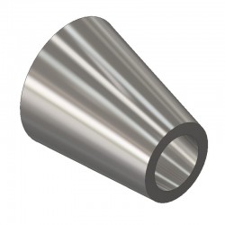 Welded eccentric ISO rolled reduction 2 mm in stainless steel 304L - SOFRA-INOX