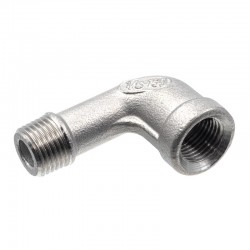 Molded elbow 90° Male-Female - Gas thread - Piping accessory 1.4436 - SOFRA-INOX