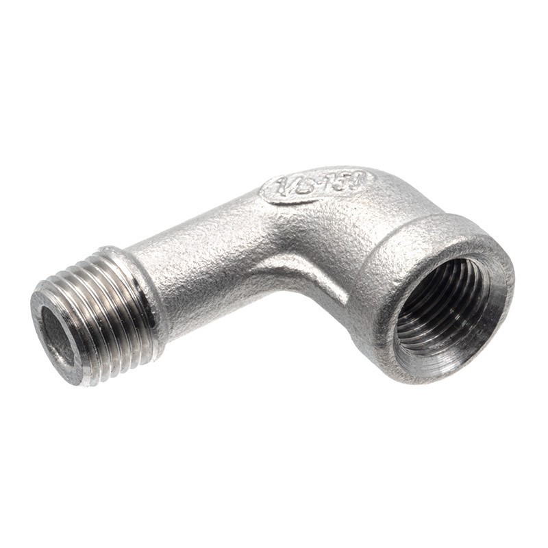 Molded elbow 90° Male-Female - Gas thread - Piping accessory 1.4436 - SOFRA-INOX