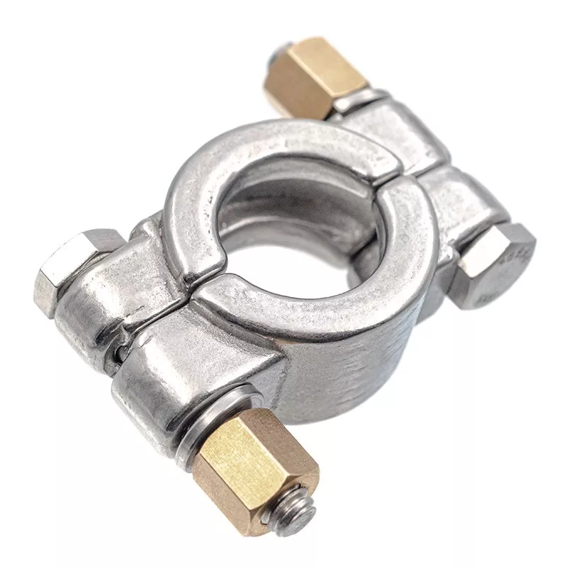 Collier clamp ISO  haute pression en inox 304 pour installation pharmaceutique - SOFRA INOX