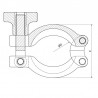 Collier micro clamp ISO en inox 304 : SOFRA INOX