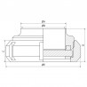 Welding sight glass in stainless steel 316L SMS standard - SOFRA INOX