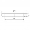 Joint en PTFE pour raccord DIN 11851 - SOFRA INOX