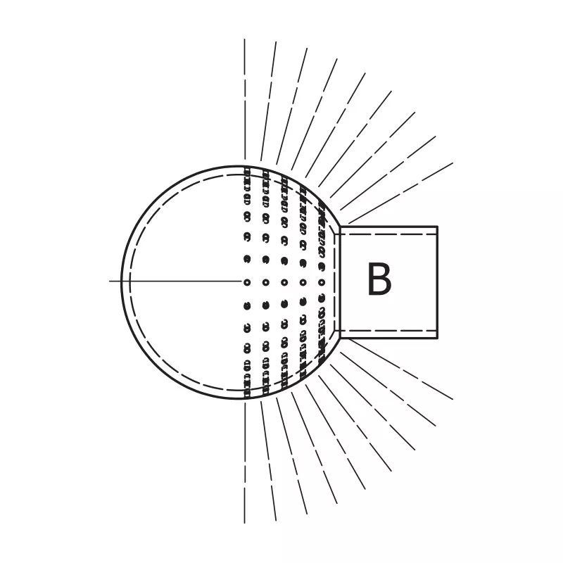 SMS cleaning ball Type B 316L - SOFRA INOX