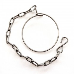 30 cm chain with ring diameter 62 for SMS blank nut - SOFRA INOX
