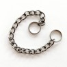 17cm chain with 2 rings diameter 10mm for SMS blank nut -SOFRA INOX