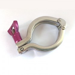 Collier clamp ISO standard en inox 304 (1.4301) avec écrou en revêtement céramique : SOFRA INOX