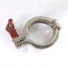 Collier clamp DIN standard en inox 304 (1.4301) avec écrou en revêtement céramique : SOFRA INOX