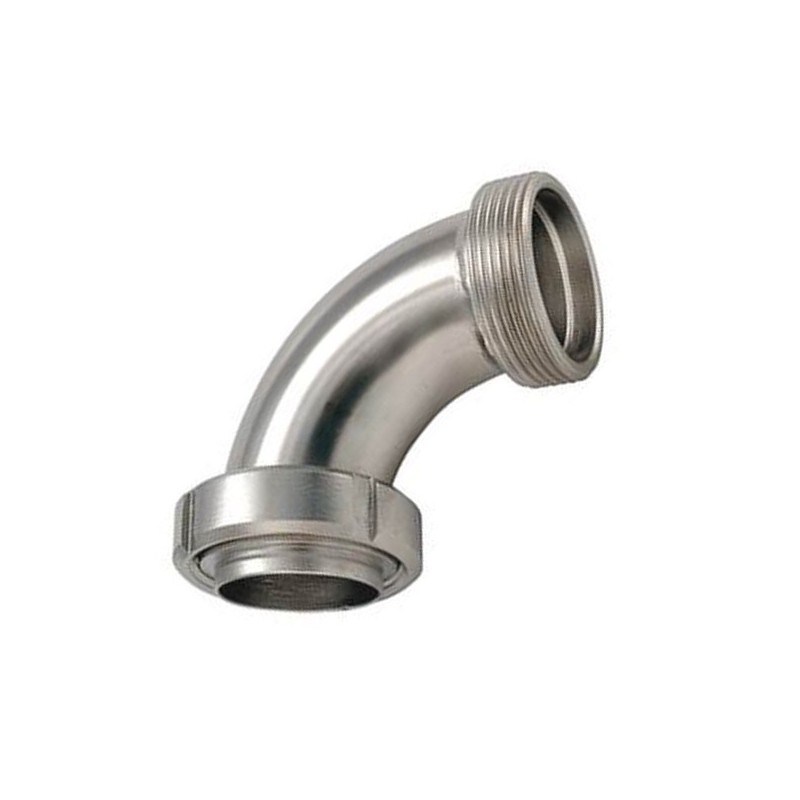 Elbow 90° male female Macon in stainless steel 316 L with O-ring for wine installation - SOFRA INOX
