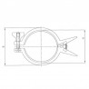 Clamp collar with spring for DIN 32676 clamp fitting - SOFRA INOX