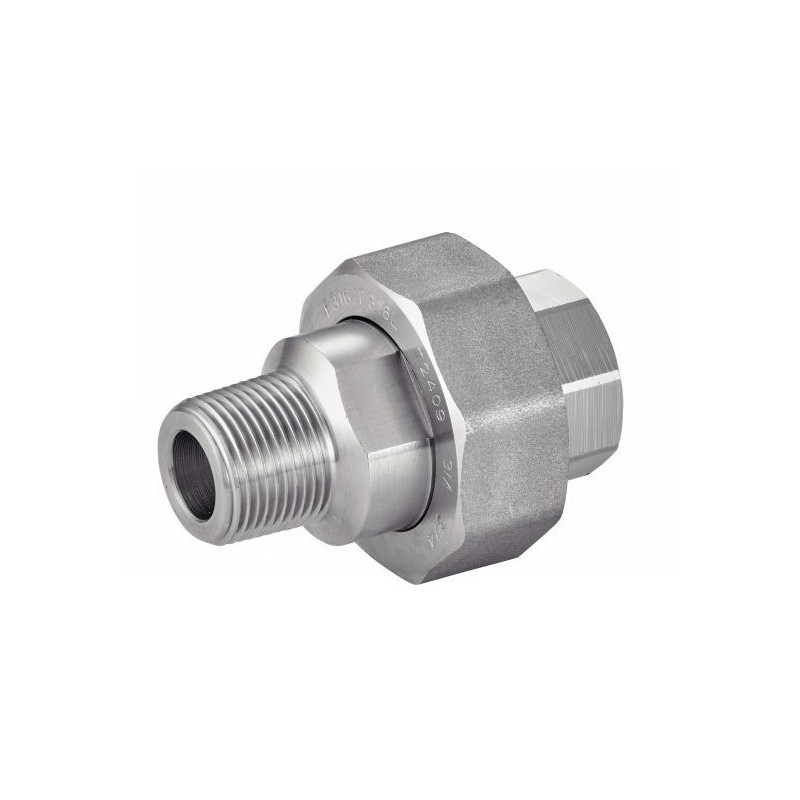 Union male-female NPT - stainless steel 304L - Series 3000 LBS - SOFRA-INOX
