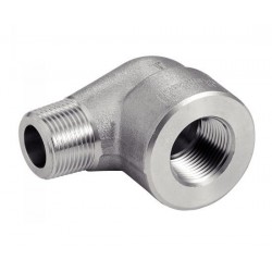 Elbow 90° male-female - NPT thread - 316L - Piping accessory 3000 Series LBS - SOFRA-INOX