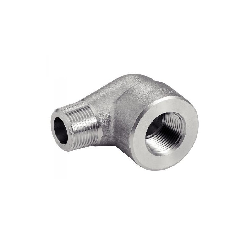 Elbow 90° male-female - NPT thread - 316L - Piping accessory 3000 Series LBS - SOFRA-INOX