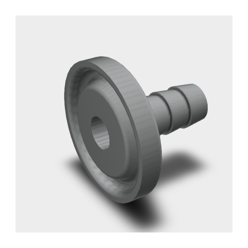 ISO grooved micro Clamp ferrule - 316L stainless  steel - SOFRA INOX