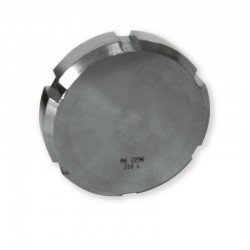 RJFR/RJP blank nut in stainless steel 316L for ISO tube - SOFRA-INOX