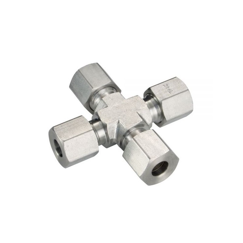 Equal cross single ring - DIN 2353 - Series L - stainless steel 316 - SOFRA INOX