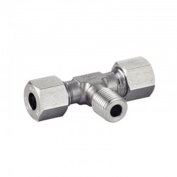 Single-ended male tee - DIN 2353 - Series L - stainless steel 316 - SOFRA INOX