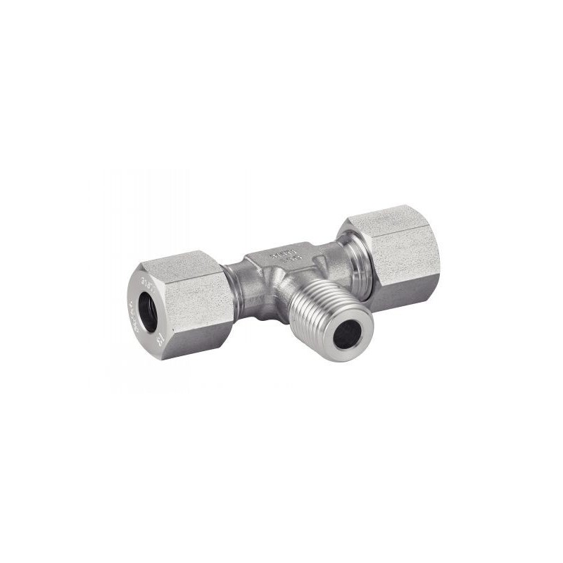 Single ring male tee - DIN 2353 - S series - stainless steel 316 - SOFRA INOX