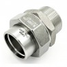 Thin Union Fitting Male BW with conical seat - Gas Thread - 316L - SOFRA INOX