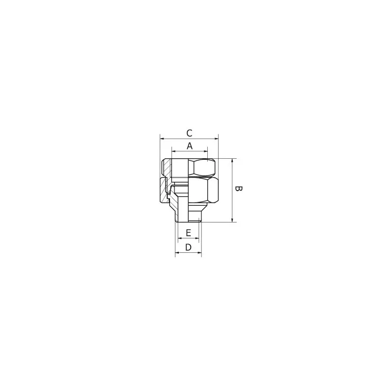 Reduced 3 pieces Union - Female BW - Sphere on Cone Series - SOFRA INOX