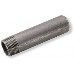 Male nipple 150 mm - Gas thread - stainless steel 316L - EN 10217-7 - SOFRA INOX