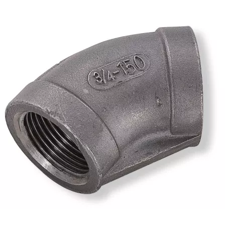 Molded elbow 45° - Female-Female - Gas thread - stainless steel 316 ...