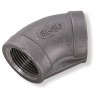 Molded elbow 45° - Female-Female - Gas thread - stainless steel 316 - SOFRA-INOX